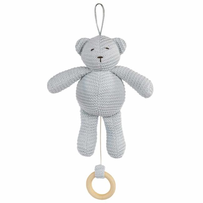 POINT D’OURS MUSICAL BOBO GRIS 21 CM