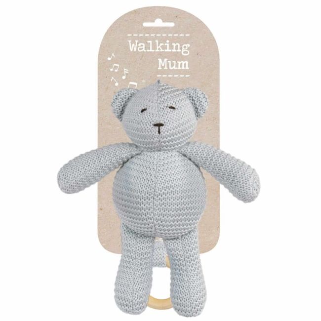 POINT D’OURS MUSICAL BOBO GRIS 21 CM