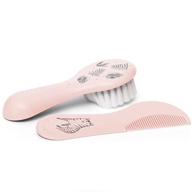 COFFRET BROSSE ET PEIGNE ROSE