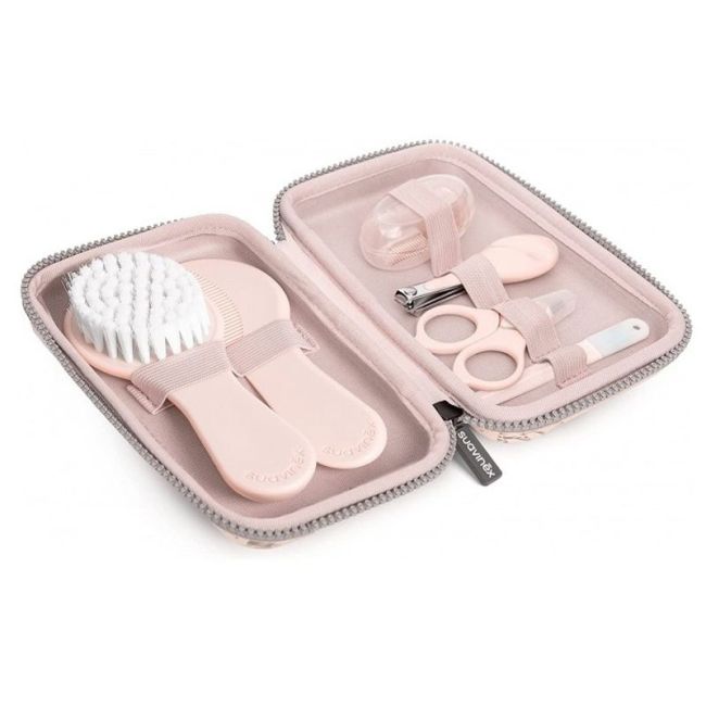 Set di manicure per neonati 6 pezzi conigli (+0 M.) Rosa