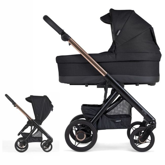 Kinderwagen Bebecar Prow Compact Rauch/Painted KA-410 Rauch Rosa/Schwarz