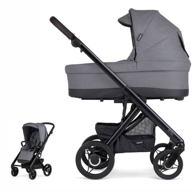 Kinderwagen Bebecar Prow Compact Pintado KA-414 Schwarz/Schwarz