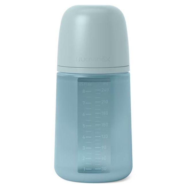 Biberon Fisiologico 240ml in Silicone SX Pro Bleu SUAVINEX - 1