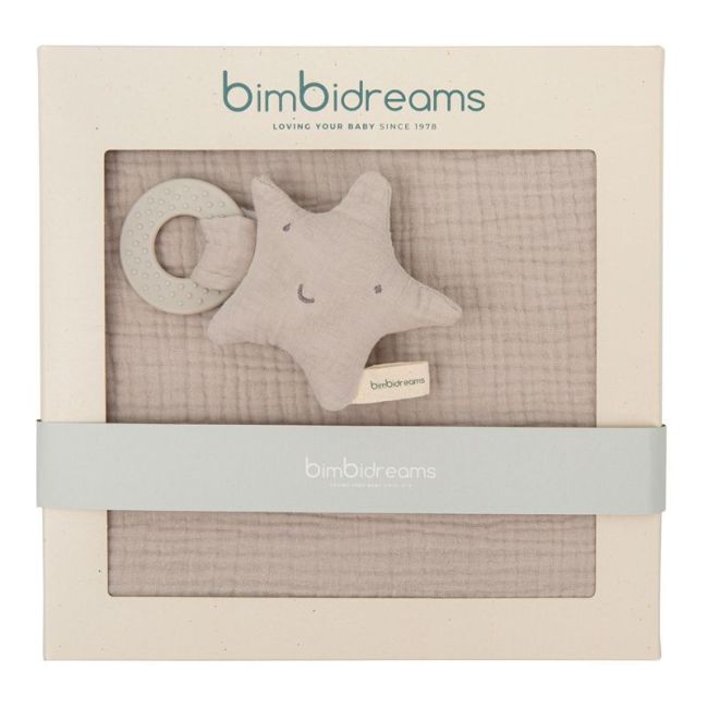 Coffret Cadeau N3 et Anneau de Dentition Gris Beige BIMBIDREAMS - 1