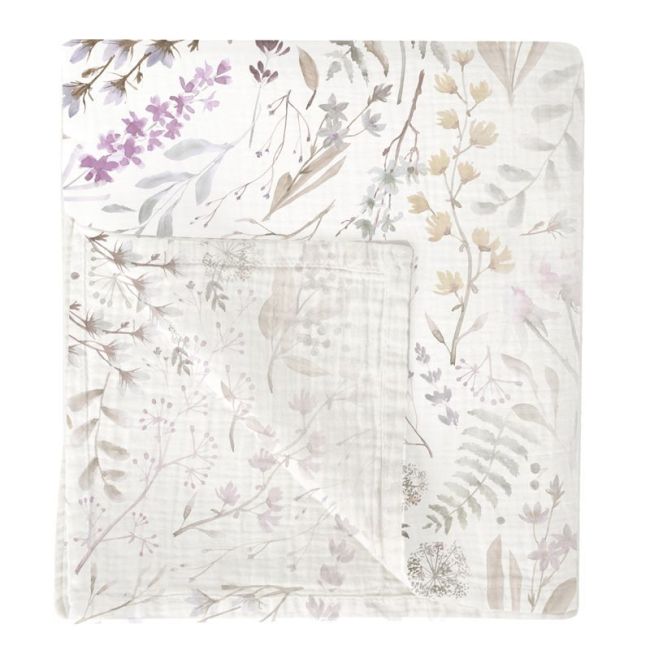 Mousseline de Bambou 120x120cm Nice Lilas