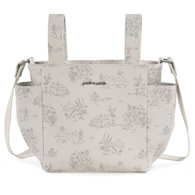 Borsa a tracolla Toile de Jouy crema