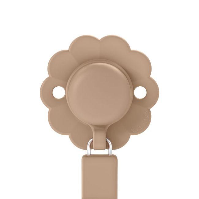 Attache-sucette en silicone Wonder Soft couleur Cork.