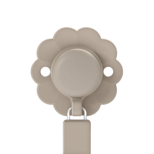 Attache-sucette en silicone Wonder Soft couleur Grey Clouds.