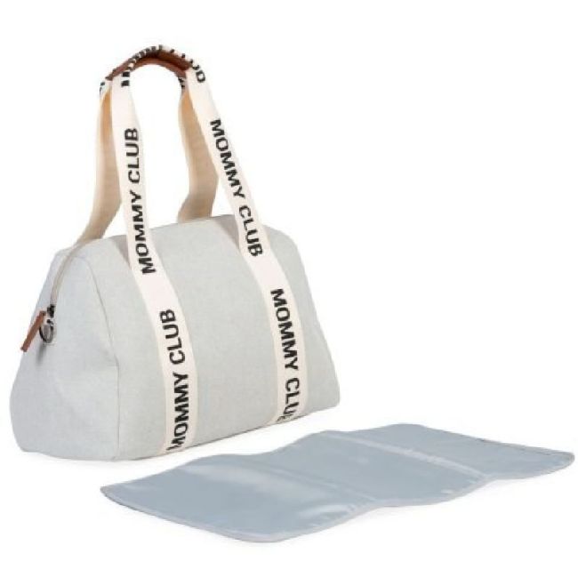 Borsa Mommy Club Signature Bianco Sporco