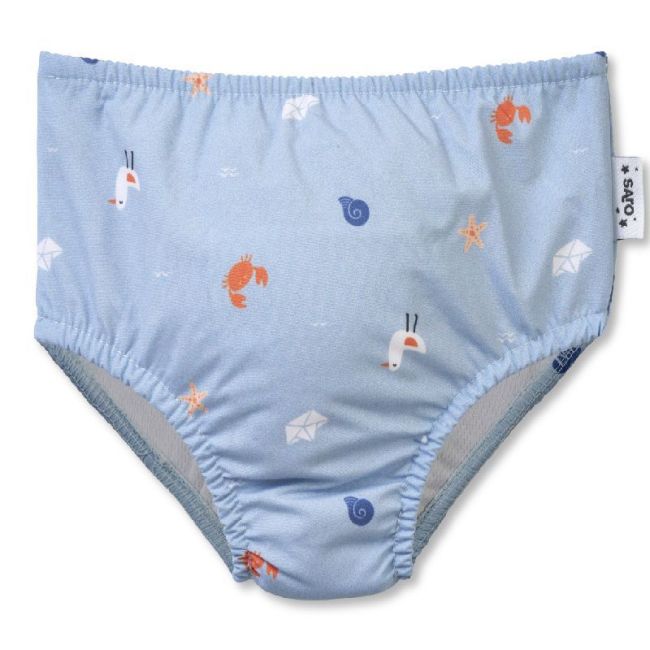 Costume da bagno pannolino 6-9 mesi - Blu SARO - 1