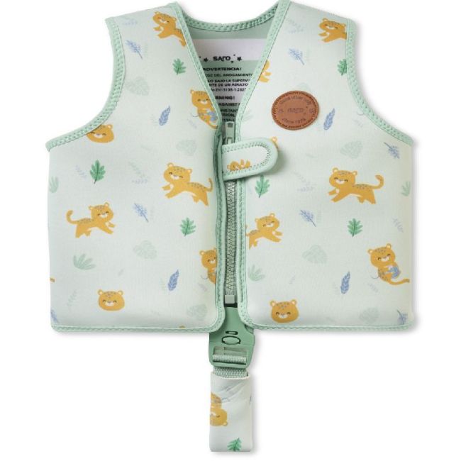 Gilet de flottaison d'apprentissage M 3-6 ans - Vert Chasse SARO - 1