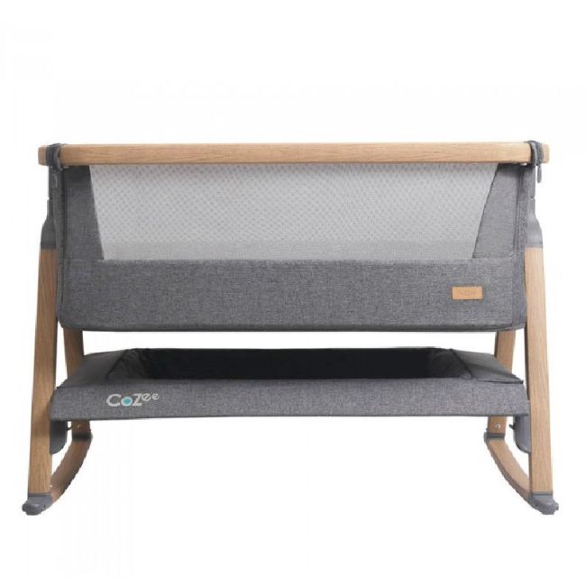 Beistellbett Cozee Oak Charcoal Punkte