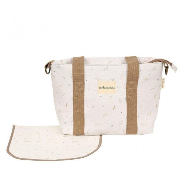 Borsa a tracolla + Cambio Pannolino Botanic - Beige