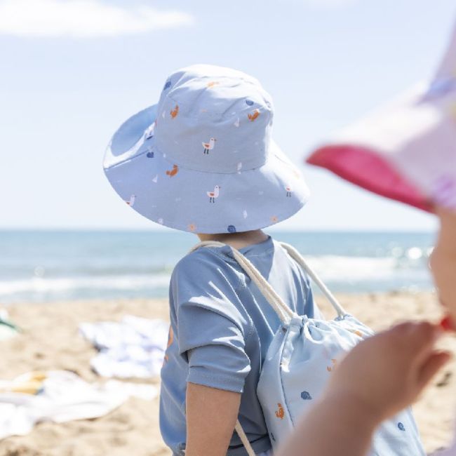 Cappello con Protezione Solare 0-6 Mesi - Blu SARO - 4