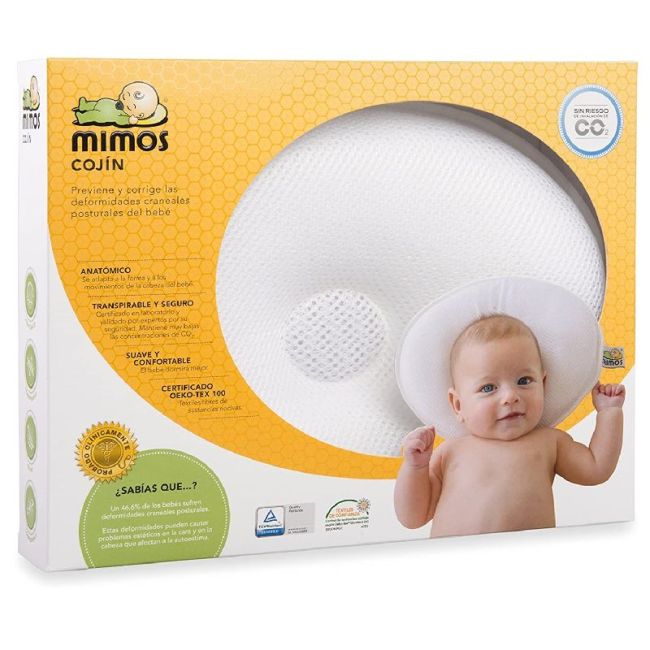 Cuscino Mimos XS per plagiocefalia nei prematuri con circonferenza cranica inferiore a 37 cm.