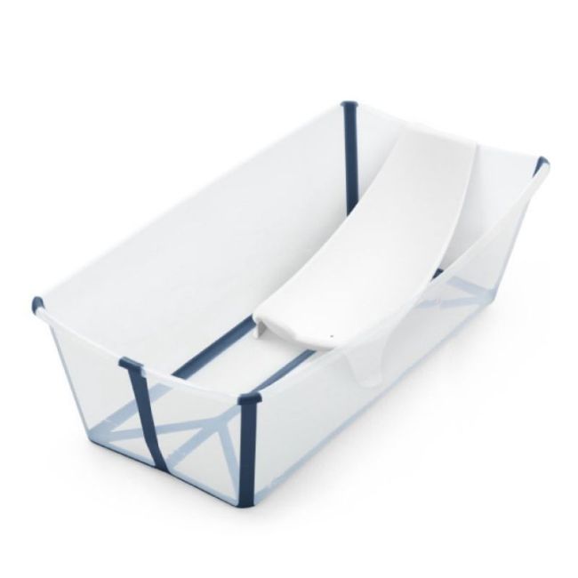 STOKKE FLEXI BATH X-LARGE BUNDLE TRANSPARENT BLEU