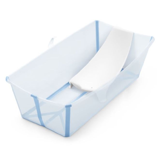 Set de Baignoire Bébé Pliable Flexi Bath Ocean Blue XL avec Siège Nouveau-Né STOKKE - 1