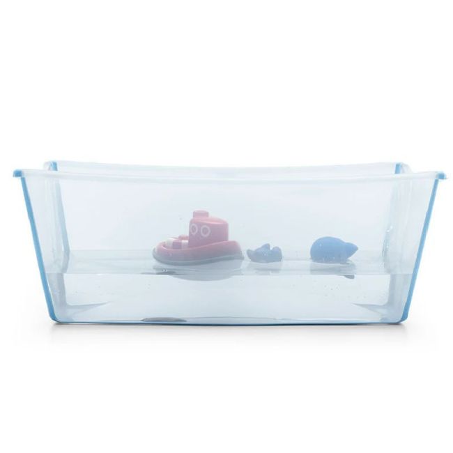 Set de Baignoire Pliable pour Bébé Flexi Bath Ocean Blue XL avec Siège Nouveau-Né STOKKE - 4