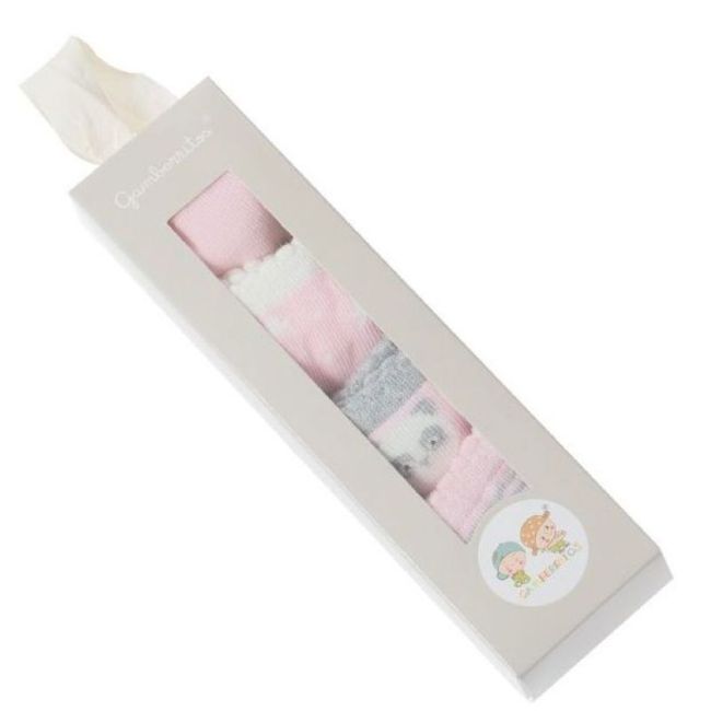 Coffret Chaussettes 4 Pièces Rose GAMBERRITOS - 1