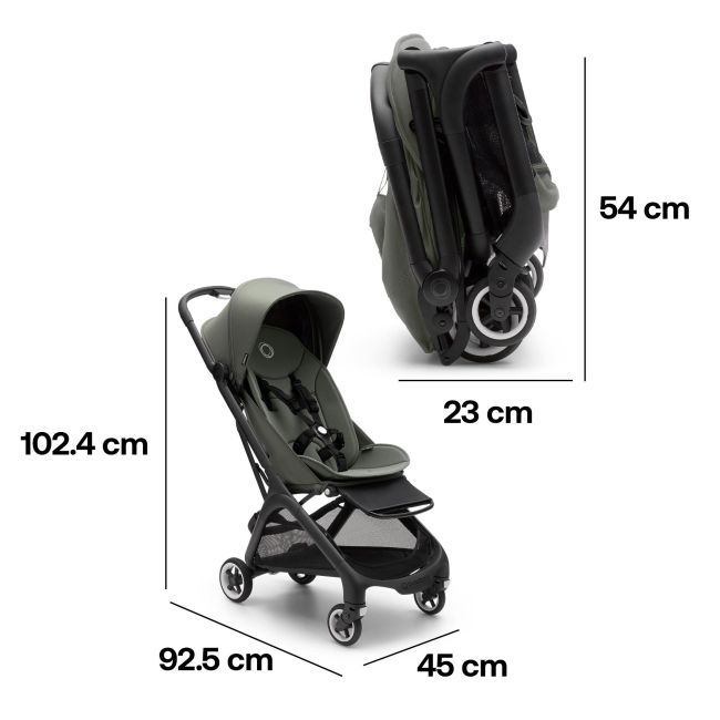 Passeggino Bugaboo Butterfly verde Bosco