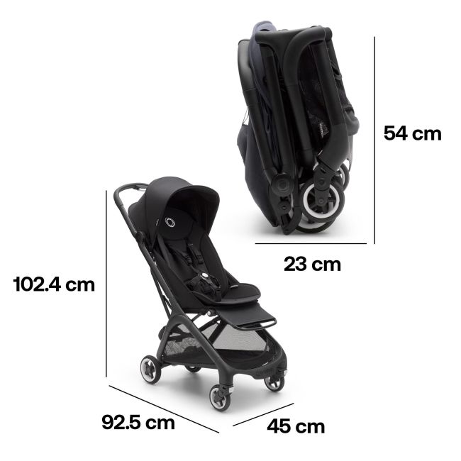 Poussette Bugaboo Butterfly Black Midnight