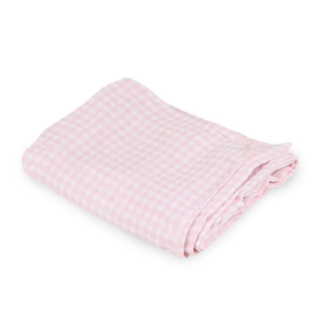 Muselina Bambù-Cotone Montana Vichy - Rosa