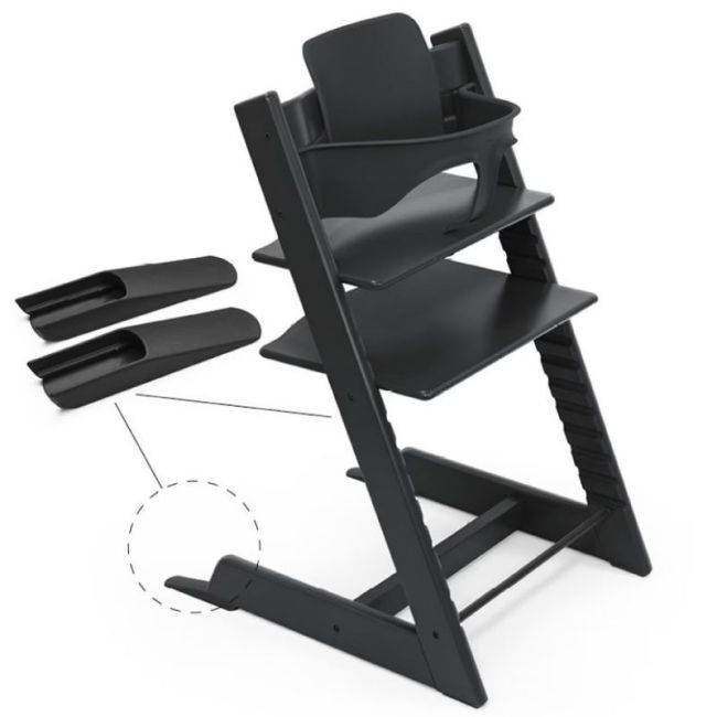 Ensemble bébé 2 noir pour Tripp Trapp de Stokke.