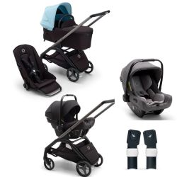 Poussette Trio Dragonfly avec siege auto Turtle Noir BUGABOO BebeCenter