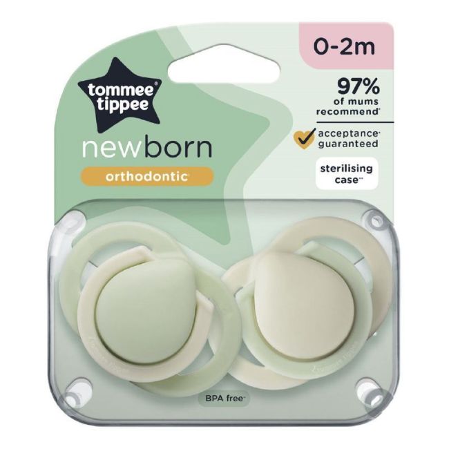 Ensemble de 2 sucettes Tommee Tippee avec boîte de stérilisation TOMMEE TIPPEE - 1