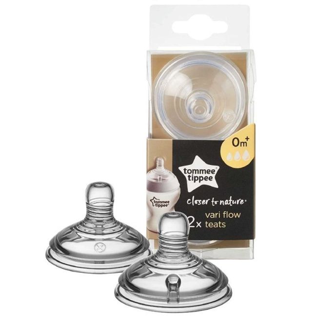 Lot de 2 tétines Closer To Nature Tommee Tippee - Débit Variable TOMMEE TIPPEE - 1