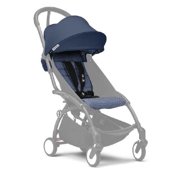 Pack de Textile et Capote 6+ Stokke YOYO3 - Air France Blue STOKKE - 1