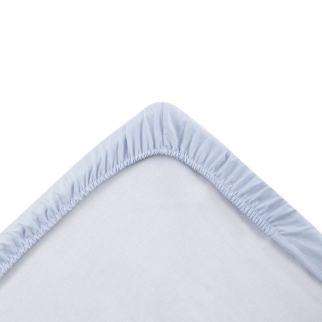 Bettlaken für Babybett 60er Pack 2 Stk. 60X120X17 cm Weich Himmelblau CAMBRASS - 4