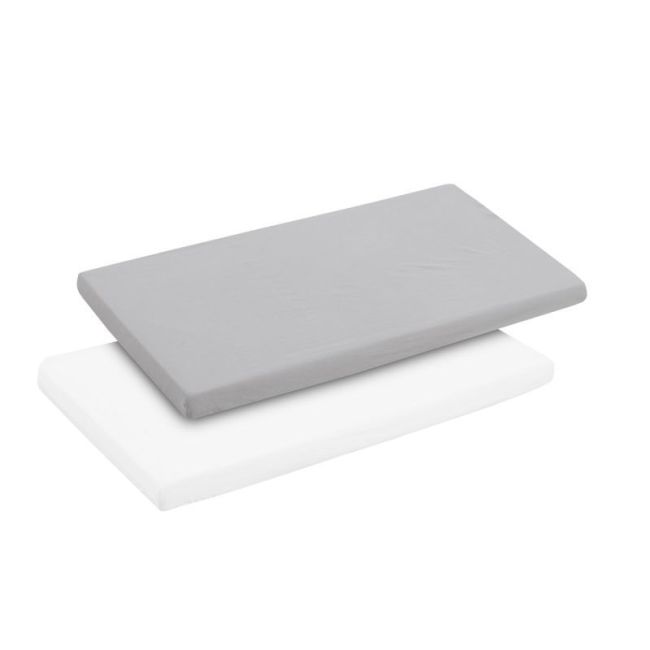 Lenzuolo per mini culla Pack 2 pezzi 50X82X10 cm Soft Grigio CAMBRASS - 1