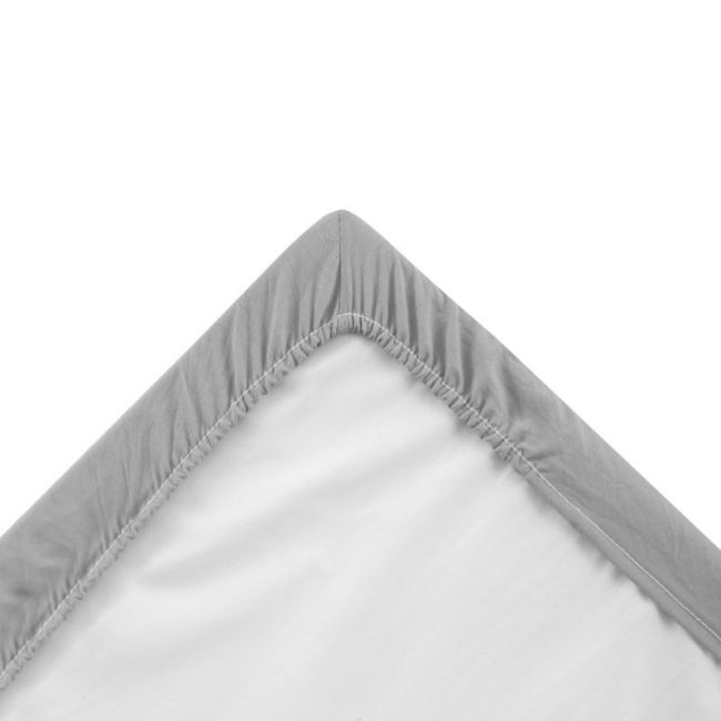 Spannbetttuch für Babywiege, 2er-Pack, 50x82x10 cm, Soft Grau. CAMBRASS - 4