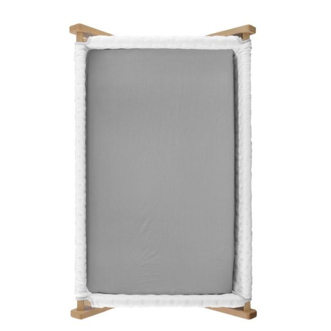 Lenzuolo per mini culla Pack 2 pezzi 50X82X10 cm Soft Grigio CAMBRASS - 6