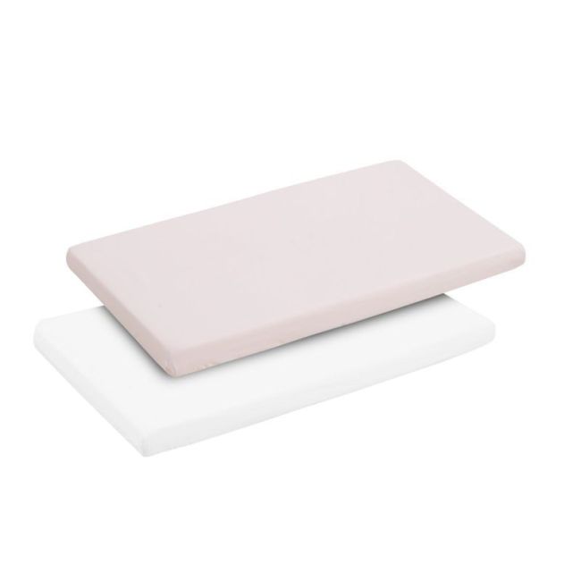 Lenzuolo per mini culla Pack 2 pezzi 50X82X10 cm Soft Rosa CAMBRASS - 1