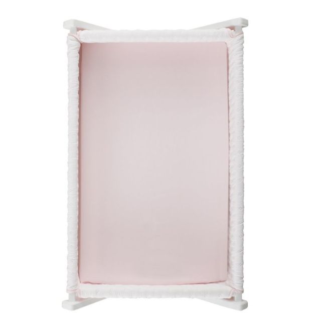 Spannbetttuch für Babywiege, 2er-Pack, 50x82x10 cm, Soft Rosa. CAMBRASS - 6