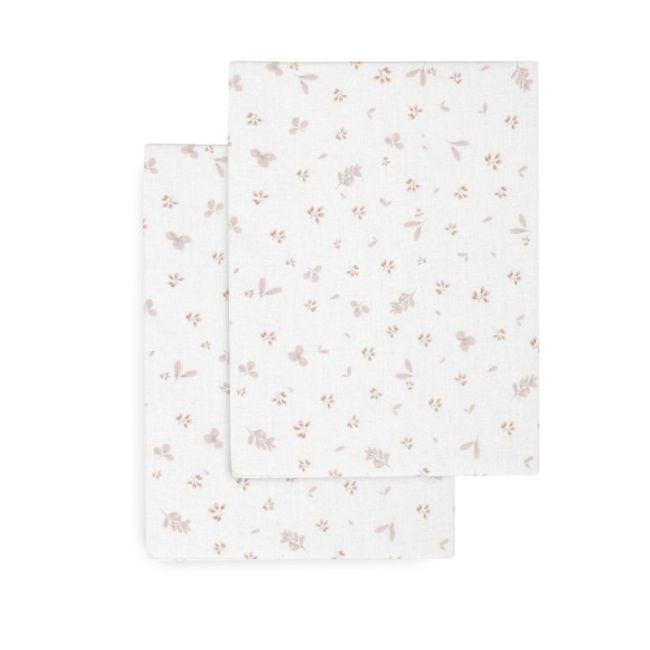 Draps pour berceau/poussette Pack de 2 unités 35X80X7 cm Plumeti Rose CAMBRASS - 2