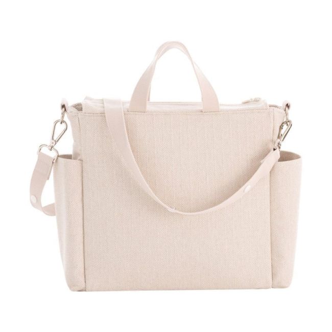 Wickeltasche Maternal Pack Leinen Beige 16X43X37 cm CAMBRASS - 2