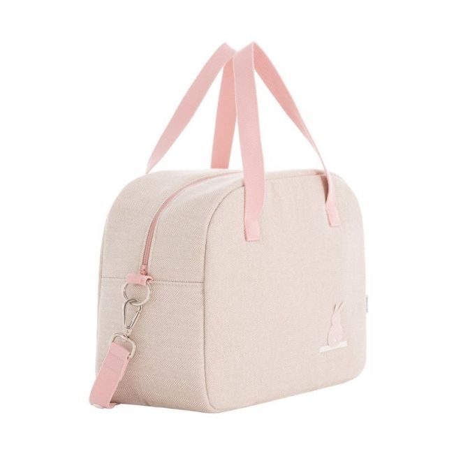 Wickeltasche Prome Leinen Rosa 18X41X31 cm CAMBRASS - 3