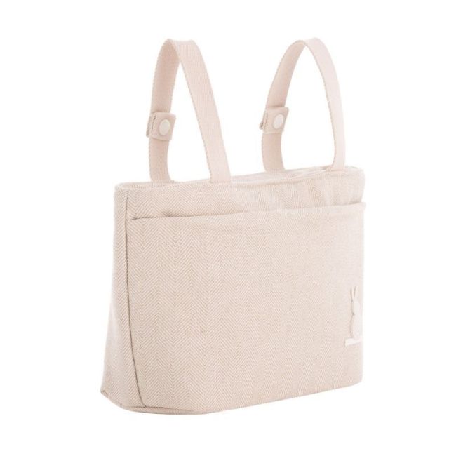 Organizer-Tasche Leinen Beige 13X38X20 cm CAMBRASS - 3