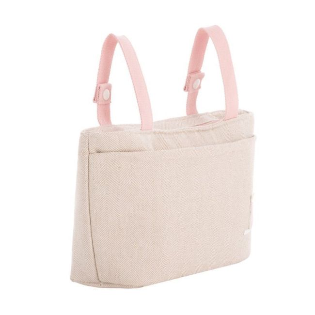 Organizer-Tasche Leinen Rosa 13X38X20 cm CAMBRASS - 3