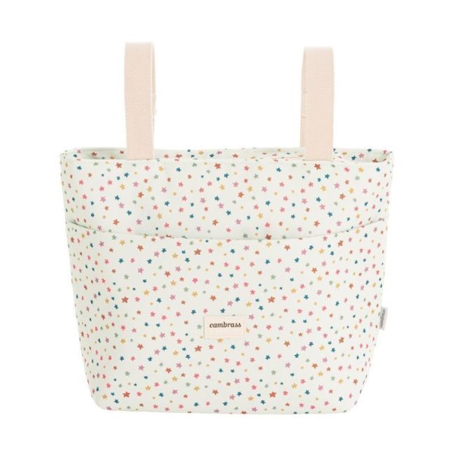 Sac à langer organisateur XL étoiles melon 15X38X28 cm CAMBRASS - 1