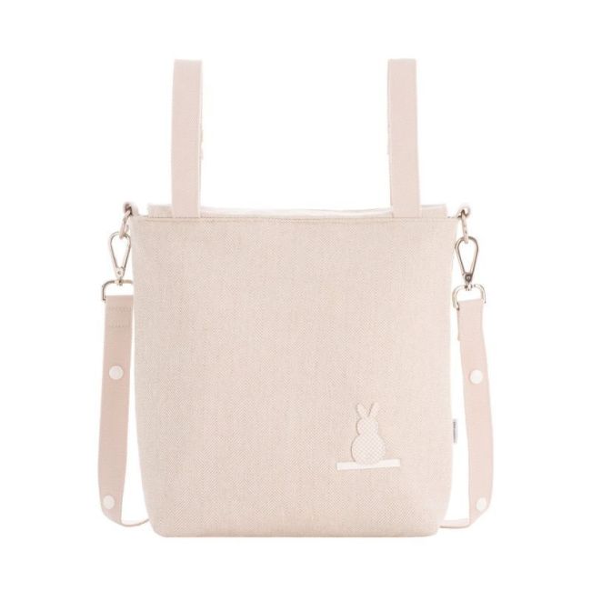 Tasche Beige aus Leinen 12x40x35 cm CAMBRASS - 1