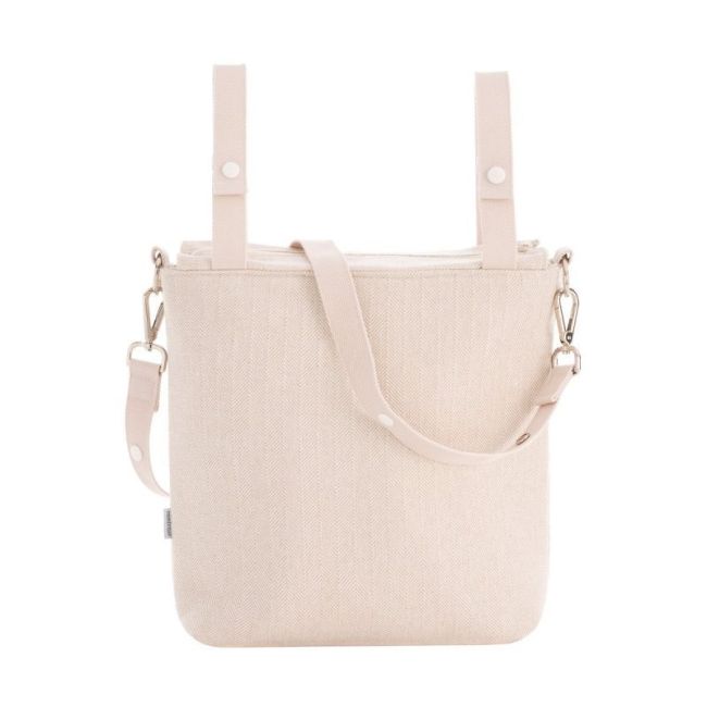 Tasche Beige aus Leinen 12x40x35 cm CAMBRASS - 2