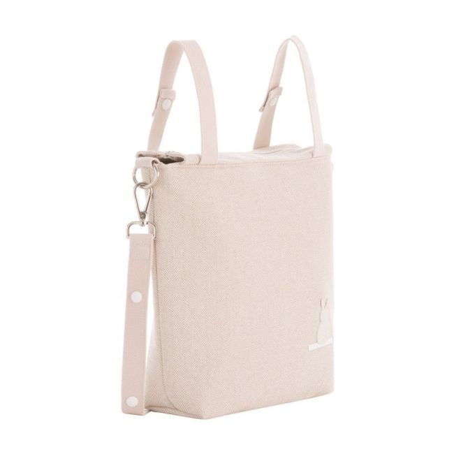 Tasche Beige aus Leinen 12x40x35 cm CAMBRASS - 3