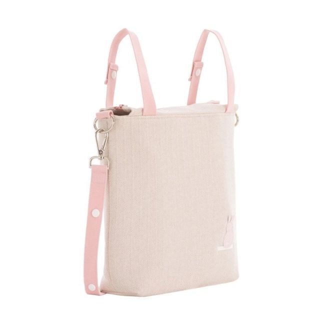 Tasche Wickeltasche Leinen Rosa 12X40X35 cm CAMBRASS - 3