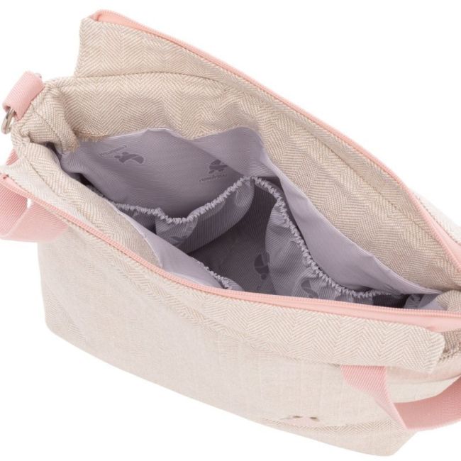 Tasche Wickeltasche Leinen Rosa 12X40X35 cm CAMBRASS - 4