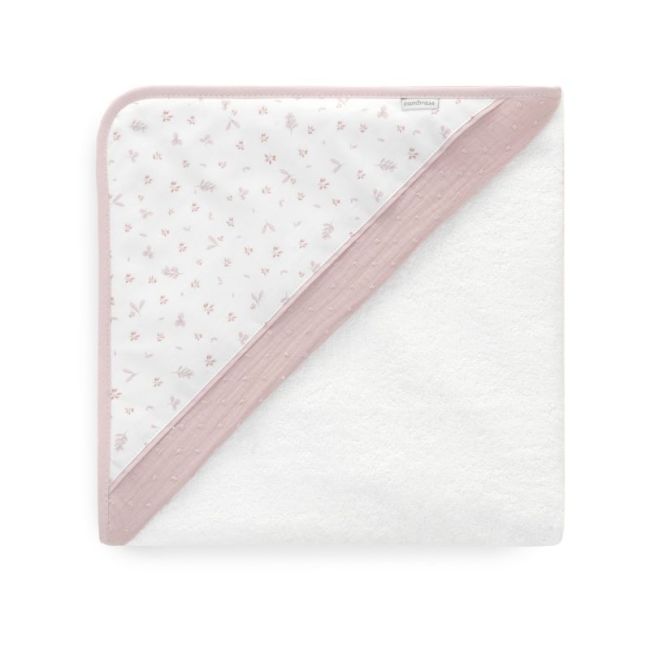 Peignoir de bain 100X100X1 cm Plumeti Rose CAMBRASS - 1