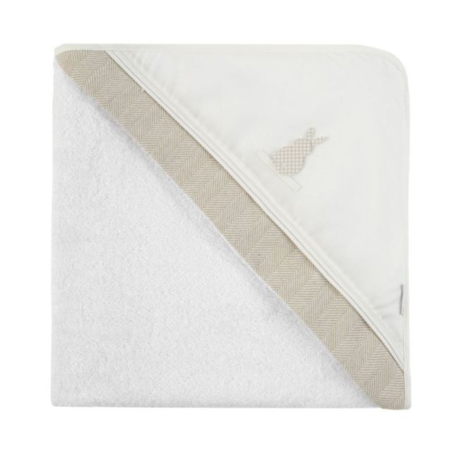 Tablier de bain 100X100X1 cm en lin beige CAMBRASS - 1